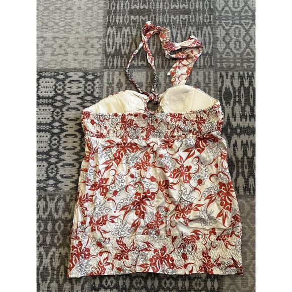 Bebe Vintage Y2K Silk Chain Neck Halter Top Pink Large Keyhole New w/tags RARE - Picture 2 of 11